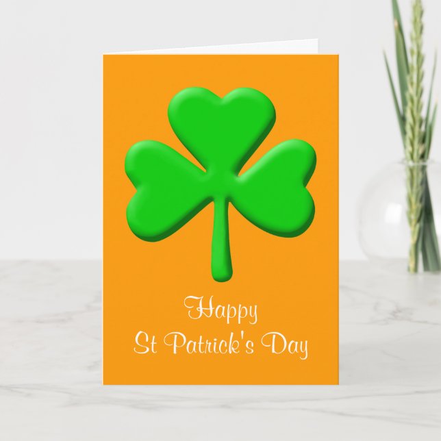 St Patrick Tag Karte (Vorderseite)