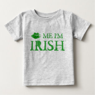 St Patrick Tag küssen mich, den ich irische grün Baby T-shirt