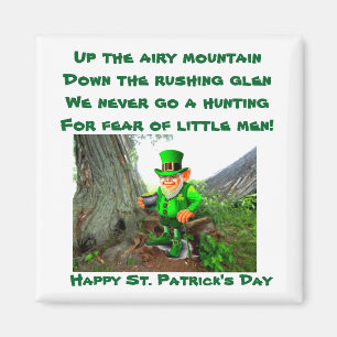 ST. PATRICK-TAG-LEPRECHAUN-POEM-Magnet Magnet