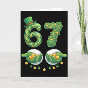 St. Patrick Tag Sechs Sieben 67 Lustiger Meme 67 F Karte