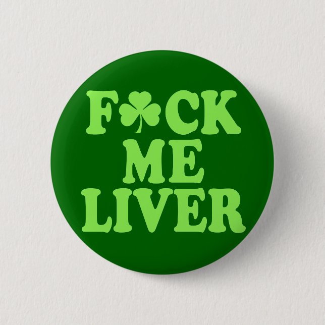 St Patrick Tagesalkohol-Trinken Button (Vorderseite)