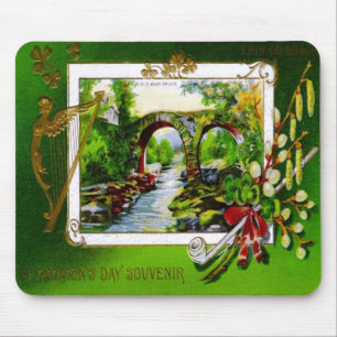 St Patrick Tagesandenken-Karte Mousepad