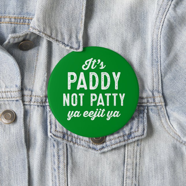 St Patrick TagesButton Button (Beispiel)