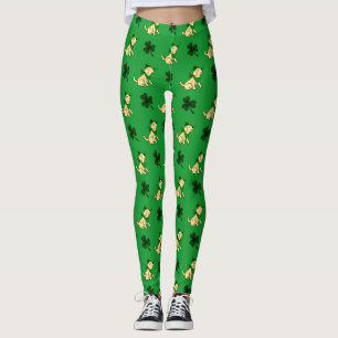 St Patrick Tagesgelb-Labrador-Welpen-Leggings Leggings