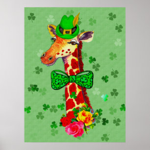 St Patrick Tagesgiraffe Poster