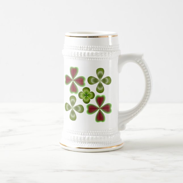 St Patrick Tagesglück des irischen Stein Bierglas (Rechts)