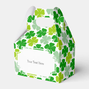 St Patrick Tagesglückliches Kleeblatt Geschenkschachtel