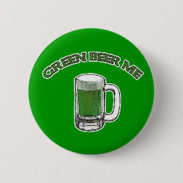 St Patrick Tagesgrün-Bier ich Knöpfe Button