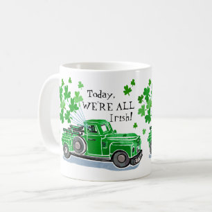 St Patrick Tagesgrün-Vintager LKW addieren Namen Tasse