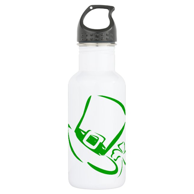 St. Patrick-Tageshut Edelstahlflasche (Vorderseite)