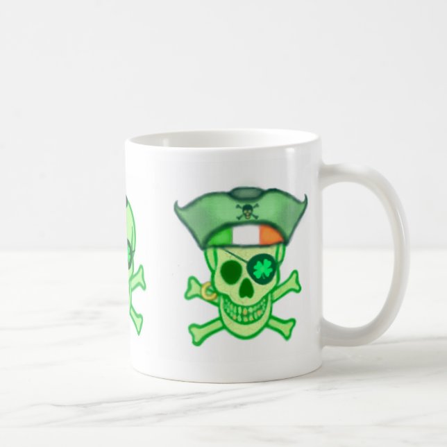 St Patrick Tagesiren-Piraten Tasse (Rechts)