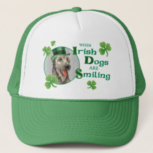 St Patrick Tagesirischer Wolfhound Truckerkappe