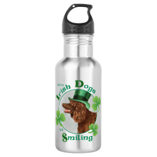 St Patrick Tagesirisches WasserSpaniel Edelstahlflasche