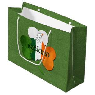 St Patrick Tageskarte von Irland/von Klee Große Geschenktüte