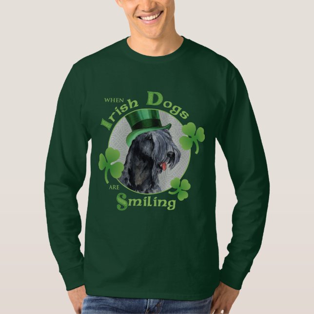 St Patrick TagesKerry-Blau Terrier T-Shirt (Vorderseite)