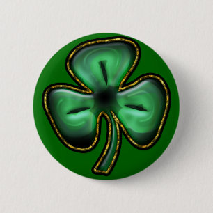 St Patrick Tagesklee-Knopf Button