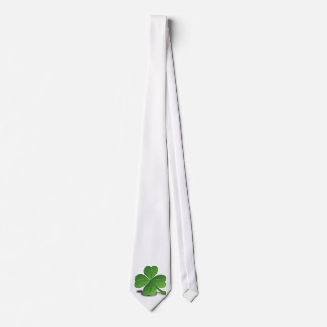 St Patrick TagesKleeblatt-Klee-Krawatte Krawatte (Vorderseite)