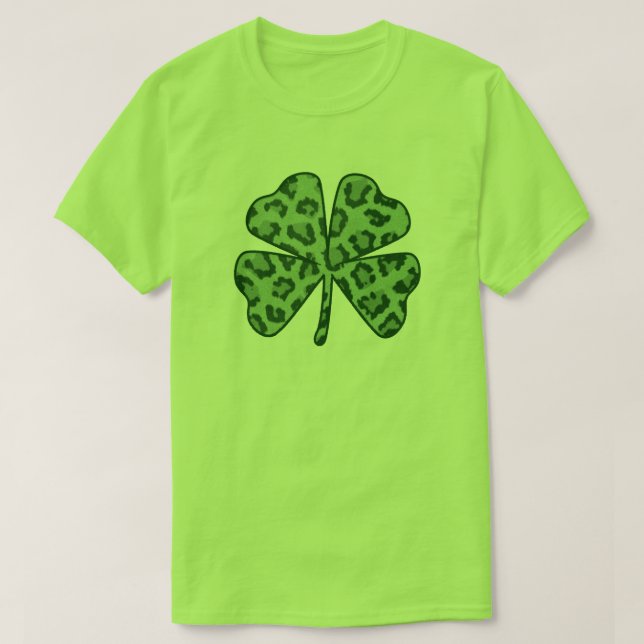 St Patrick TagesKleeblatt T-Shirt (Design vorne)