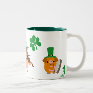 St Patrick Tageskleine Musiker-Tasse Zweifarbige Tasse