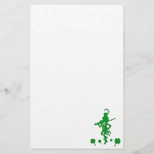 St Patrick Tageskobold-Kleeblatt-Briefpapier Briefpapier
