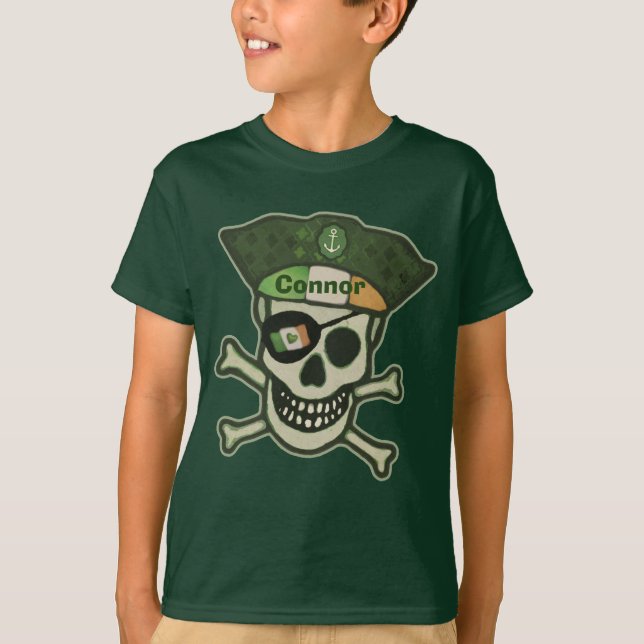 St Patrick Tageskundenspezifischer irischer T-Shirt (Vorderseite)