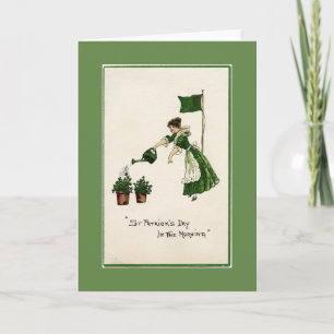 St Patrick Tagesmorgens Gruß-Karte Karte
