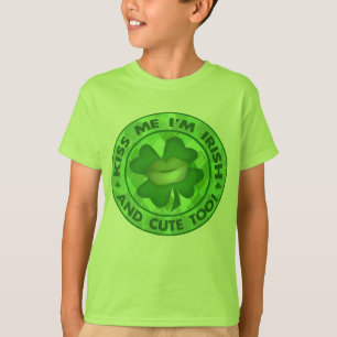 St Patrick Tagesniedliche Iren küssen mich T - T-Shirt