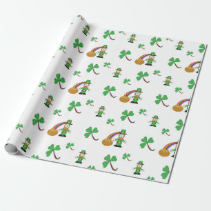 St Patrick TagesPackpapier Geschenkpapier