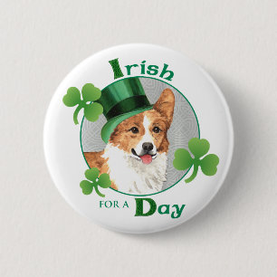 St Patrick Tagespembroke-WaliserCorgi Button