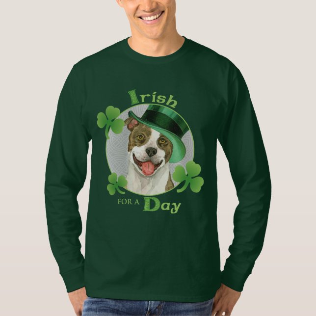 St Patrick TagesPitbull T-Shirt (Vorderseite)