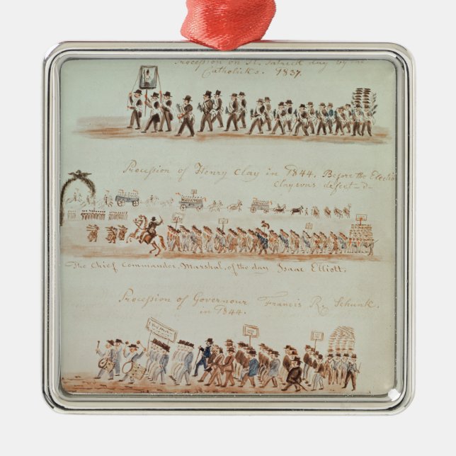 St Patrick Tagesprozession Ornament Aus Metall (Vorne)