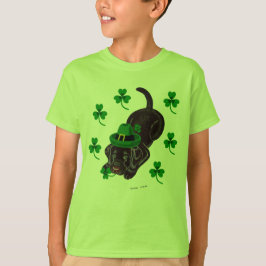 St Patrick Tagesschokoladen-Labrador-Welpe T-Shirt