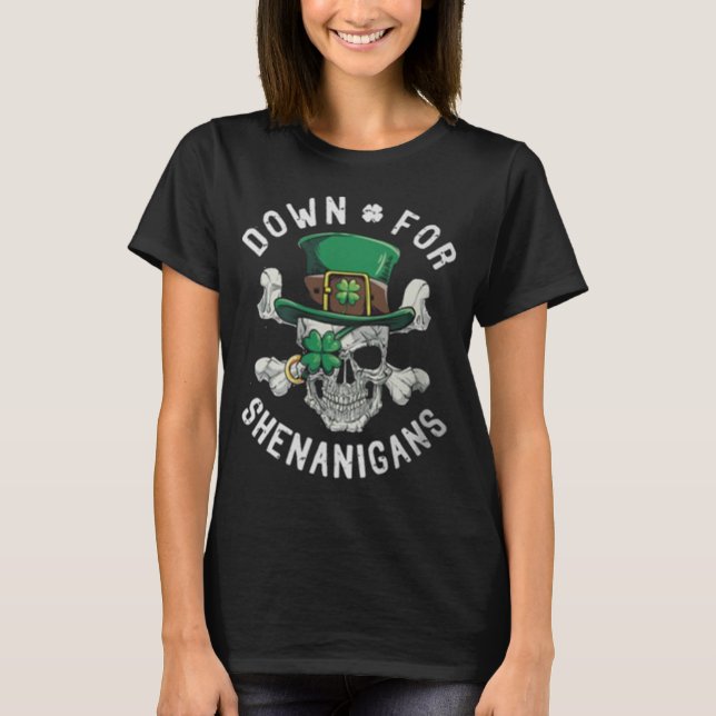 St Patrick Tagesshenanigans-lustiger irischer T-Shirt (Vorderseite)