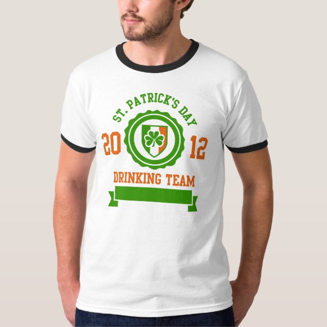 St Patrick Tagestrinkendes Team T-Shirt (Vorderseite)
