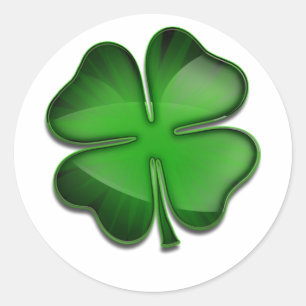 St Patrick TagesZing Runder Aufkleber