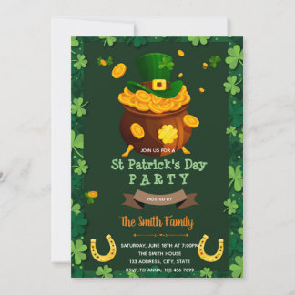 St. Patrick Theme Feiertagskarte