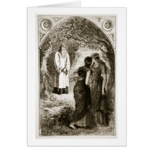 St Patrick traf sich durch Jungfrauen im Holz von