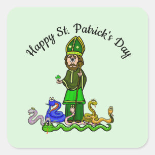 St. Patrick und seine Schlangen Stickers