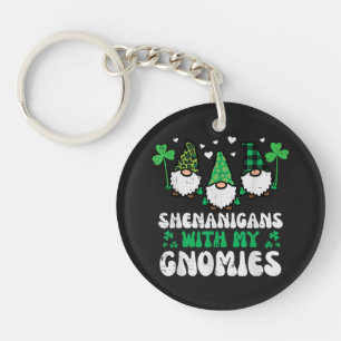 St. Patrick Unfug mit Gnomies Gnome Schlüsselanhänger
