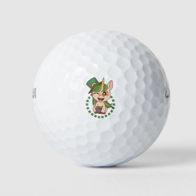 St Patrick Unicorn Golfball (Vorderseite)