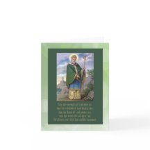 St. Patrick Vintage-Karte