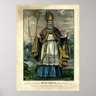 St. Patrick von Currier & Ives (1834-1907) Poster