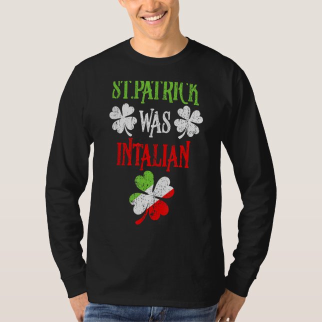 St Patrick war italienischer St Patrick's Day Funn T-Shirt (Vorderseite)