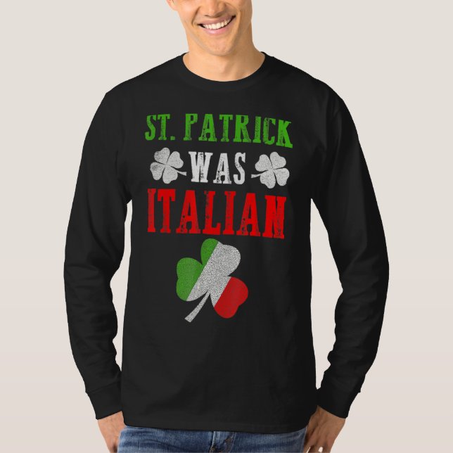 St Patrick war italienischer St Patrick's Day Funn T-Shirt (Vorderseite)