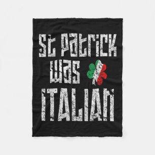 St. Patrick war italienischer St. Patricks Day in Fleecedecke