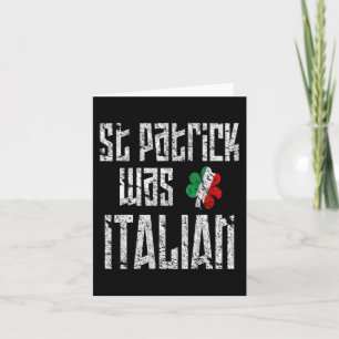 St. Patrick war italienischer St. Patricks Day in  Karte