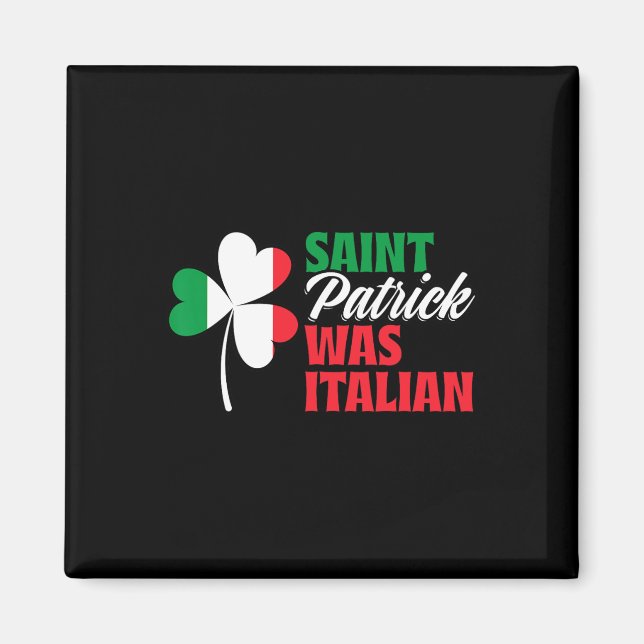 St. Patrick war italienisches Kleeblatt in der Näh Magnet (Vorne)