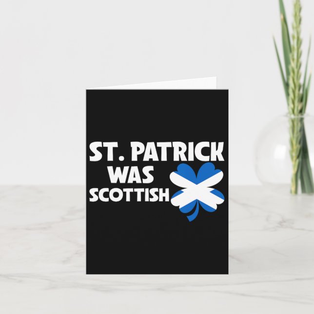 St Patrick war Scottish Flag Patriotic St Patricks Karte (Vorderseite)