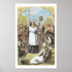 St. Patrick zeigt den Iren die Vier Poster