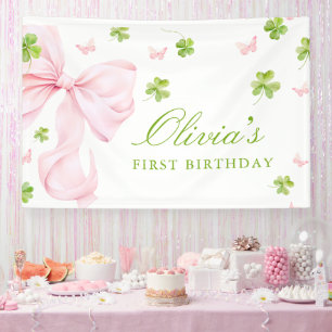 St. Patricks 1. Geburtstags Mädchen Banner Party S